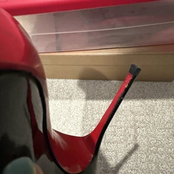 Christian Louboutin Black Patent Leather Heels - Picture 2 of 8